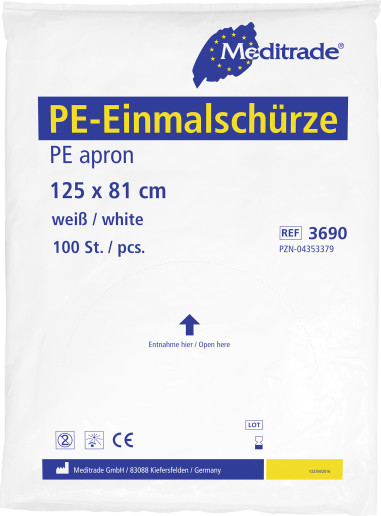 PE zástěra na jedno použití nesterilní