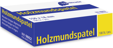 Lékařská dřevěná špachtle, sterilní