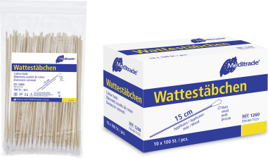 Vatové tyčinky, sterilní