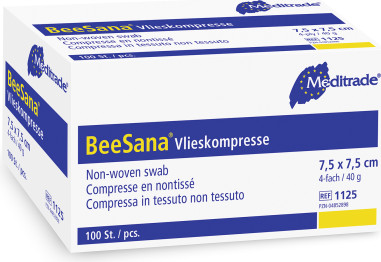 BeeSana® Netkaný čtverec, sterilní -...