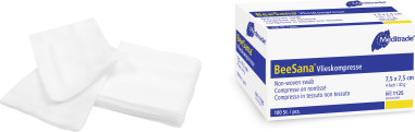 BeeSana® Netkaný čtverec, sterilní -...